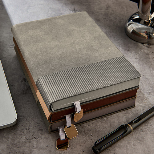 商务羊巴皮a5笔记本简约可印logo