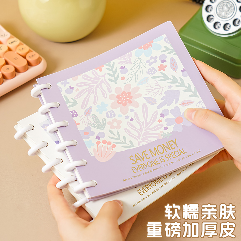 蘑菇扣活页日常开销现金日记账本