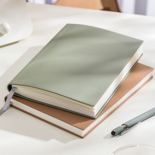 文创艺加厚软皮A5横线记事本商务办公企业定制可印logo笔记本本子会议记录工作安排学习生活记录日记本高颜值