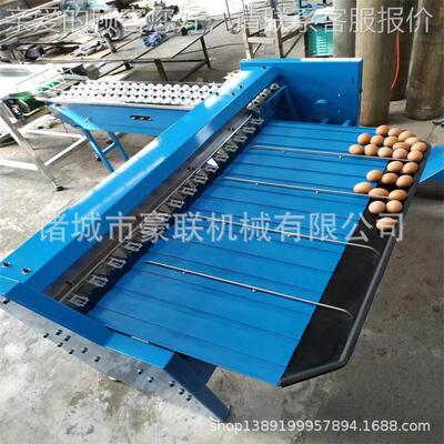 鸡蛋分级机分选鸡蛋大小 三道五级 产每BBQ时540配0枚小 可量光检