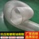 pvc透明钢丝工业吸尘管软管木工除尘波纹软管伸缩螺旋耐高温风管