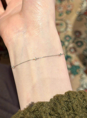 mini小方钻极细手链女轻奢高级感