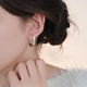 极简潺流素圈耳圈轻奢小众高级感耳环独特百搭气质耳饰女简约耳扣