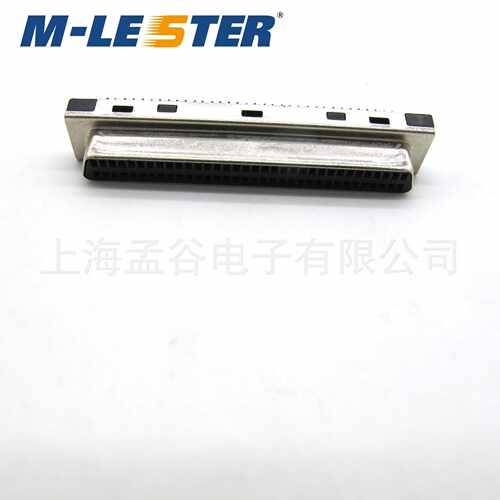 孟莱司特SCSI连接器MD68母头夹板式