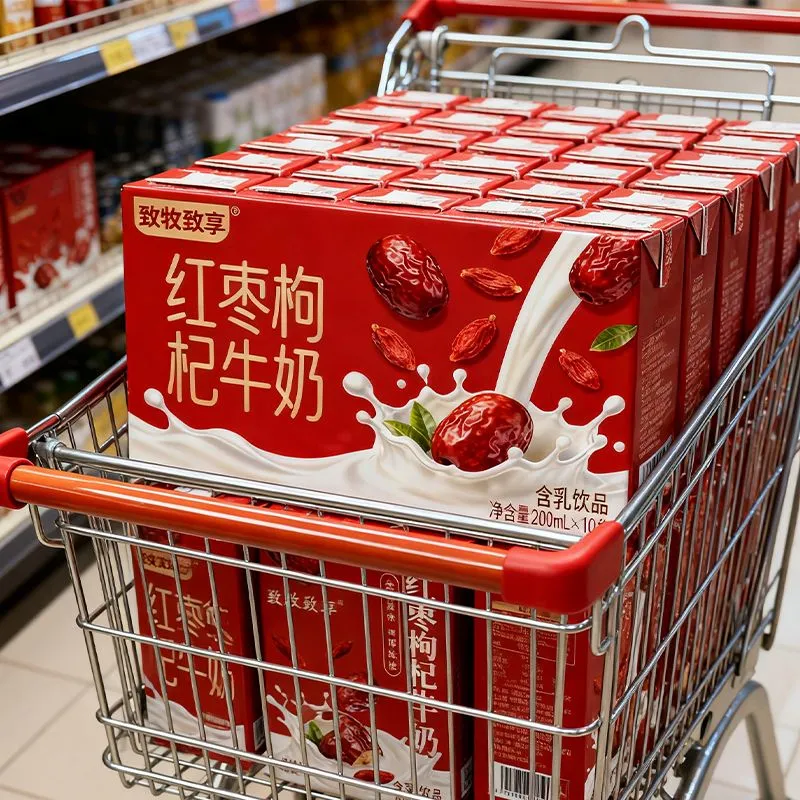 【买1送2】红枣早餐奶200ml整箱批发学生健康营养含乳饮料牛奶