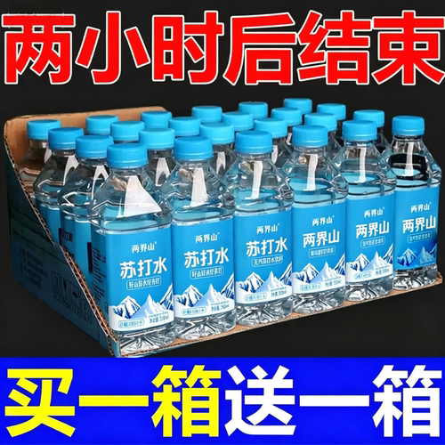 苏打水饮料整箱350ml*24瓶整箱原味柠檬多口味饮品