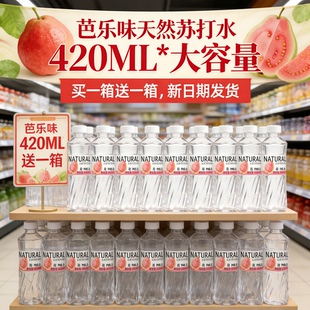 整箱 瓶 瓶果味风味饮料 零届解腻芭乐味苏打水 420ml