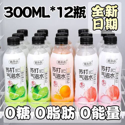 气泡水0糖0脂0卡无糖饮料盐汽水