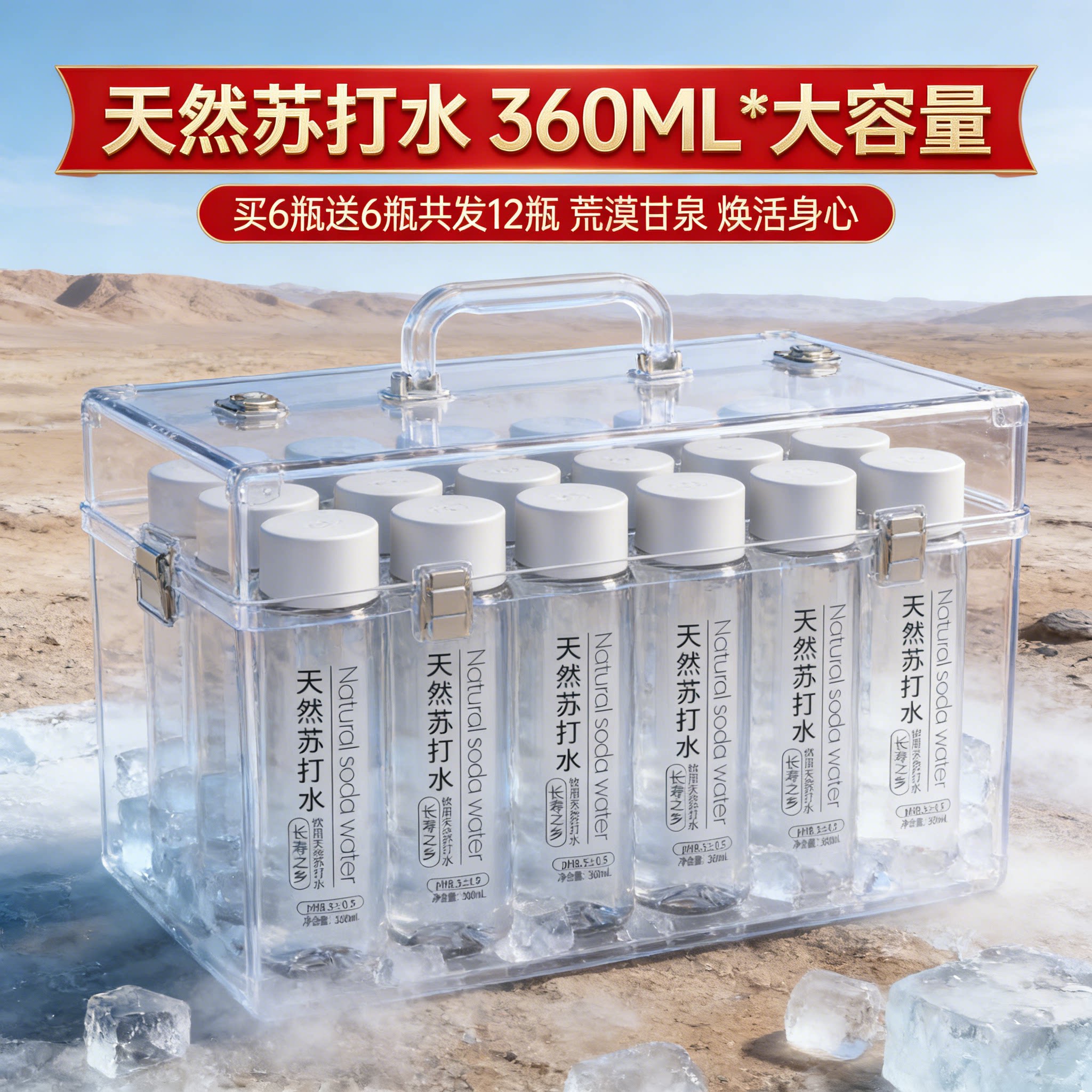 天然苏打水煮饭泡茶矿泉水买一送一无糖无气饮用水