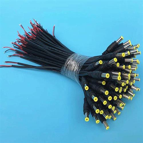 纯铜芯直流电源线监控摄像机电源连接器公母直流头集中供电12V24V