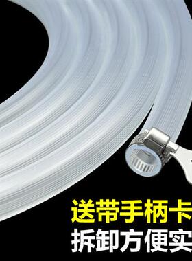 四季软管水管4分6分1寸家用透明防冻牛筋加厚橡胶管塑料PVC蛇皮管