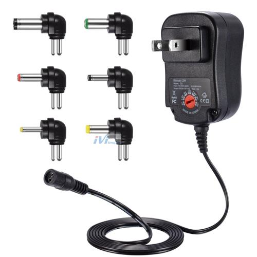 12W可调电源电压适配器 多功能变压器 3V4.5V5V6V7.5V9V12V充电器