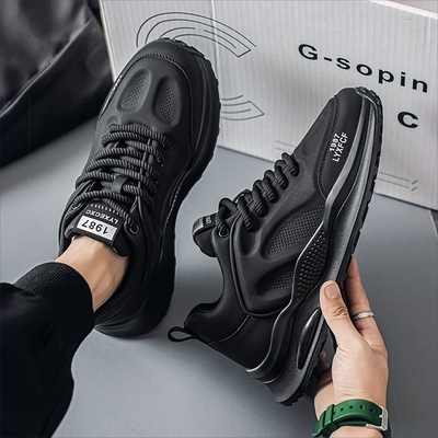 回力厨师鞋防水防油餐厅厨房休闲鞋男士运动增高防滑耐磨老爹潮鞋