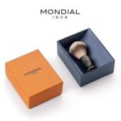 MONDIAL1908男士 胡须刷獾毛意大利进口剃须膏起泡刷树脂手柄