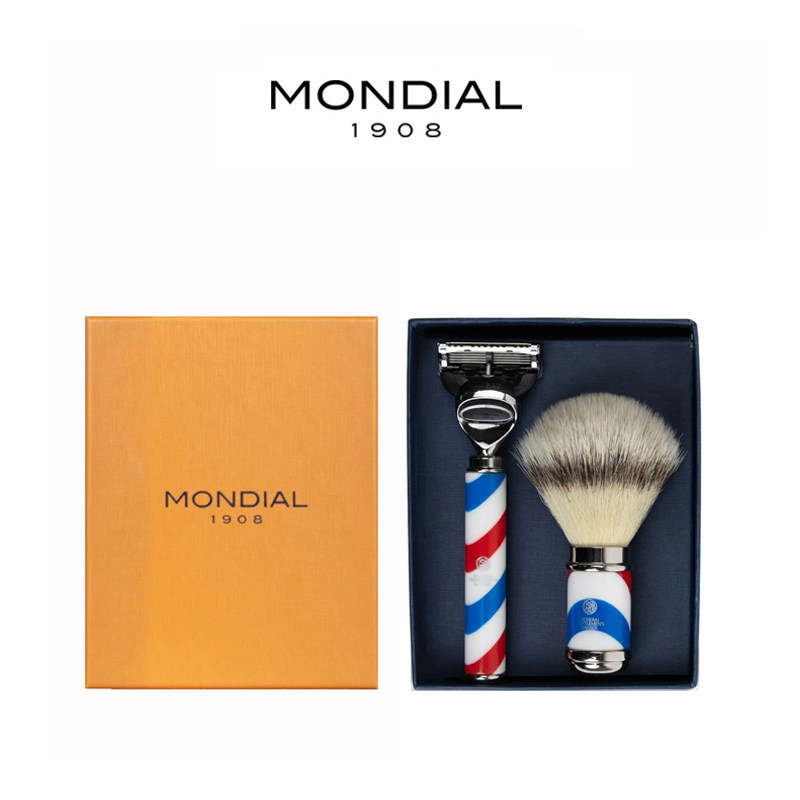 MONDIAL1908男士手动剃须刀胡须刷架三件套意大利进口理发师收藏,家庭/个人清洁工具,剃须刀,淘宝优惠券,粉丝福利购,淘宝优惠卷