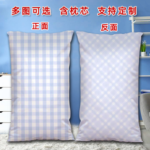 千鸟格格子抱枕二次元周边长方形双面睡觉枕头靠垫定制2way枕套