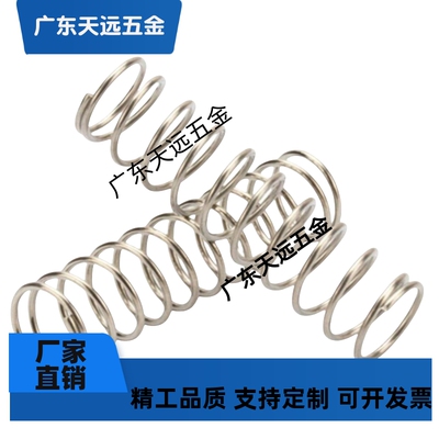 UY5/6-5/10/15/20/25/30/40外径基准型不锈钢圆线螺旋弹簧