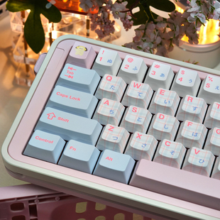 URE原创粉笔小狗键盘键帽PBT热升华客制化原厂高度适61/65/75/87