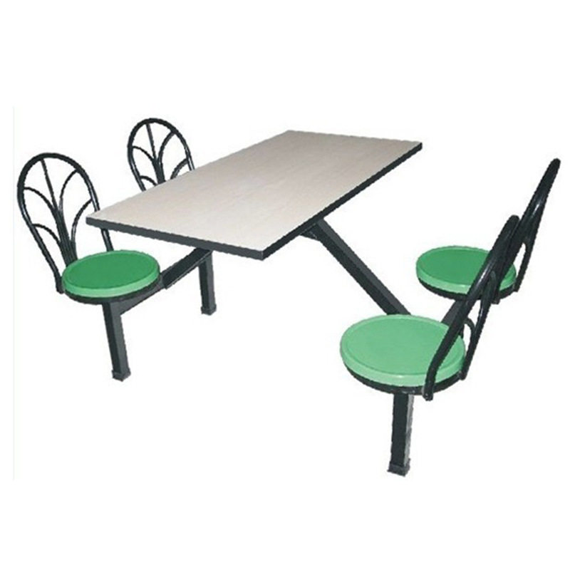 塑胶钢架餐桌椅组合休闲简约不锈钢快餐厅分体东莞办公家具
