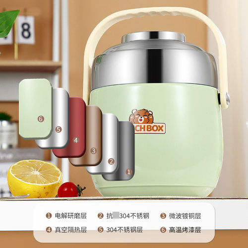 美乐真空饭盒上班上学带