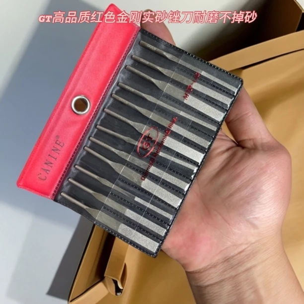 GT高品质红色耐磨锉刀不掉砂超声波锉刀左右摇摆机锉刀金刚砂锉刀
