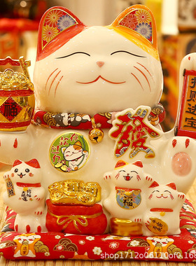 2026新款招财猫摆件开业礼物礼品生意兴隆家居客厅店铺收银台摇手