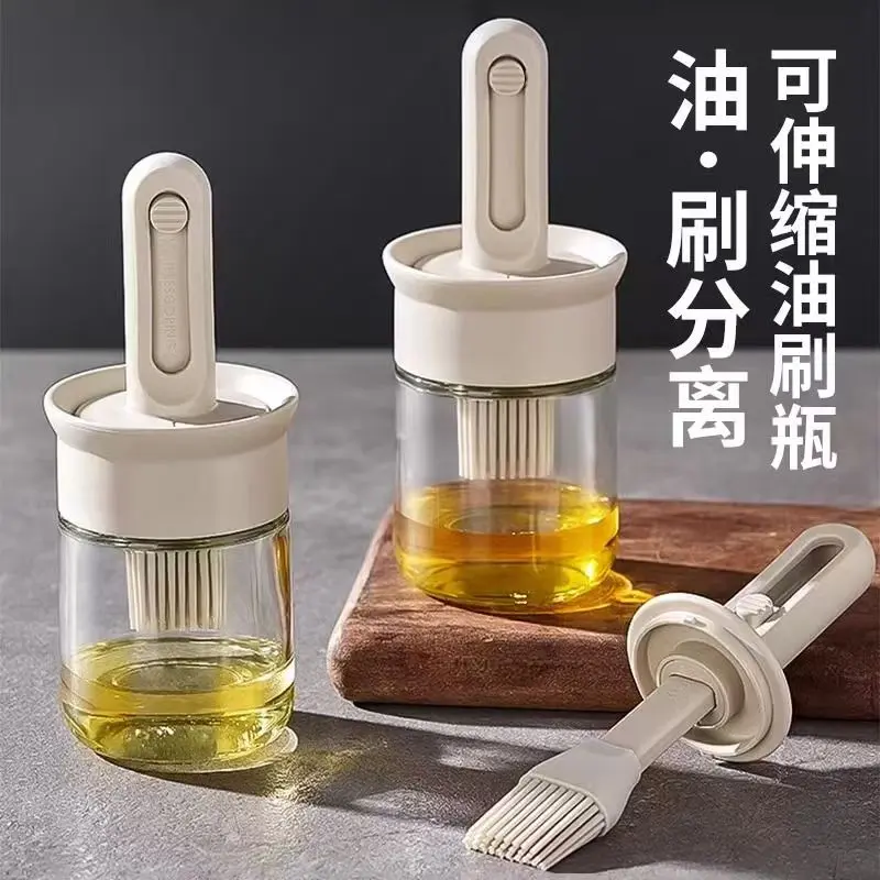 伸缩硅胶烧烤刷耐高温不掉毛