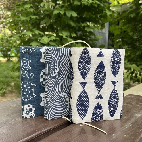 日式文库本纯棉书衣书皮芥川