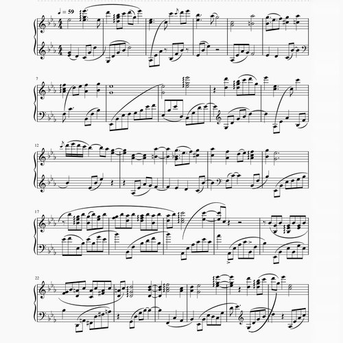 《（Somewhere ）Over the Rainbow》绿野仙踪主题曲 钢琴五线谱