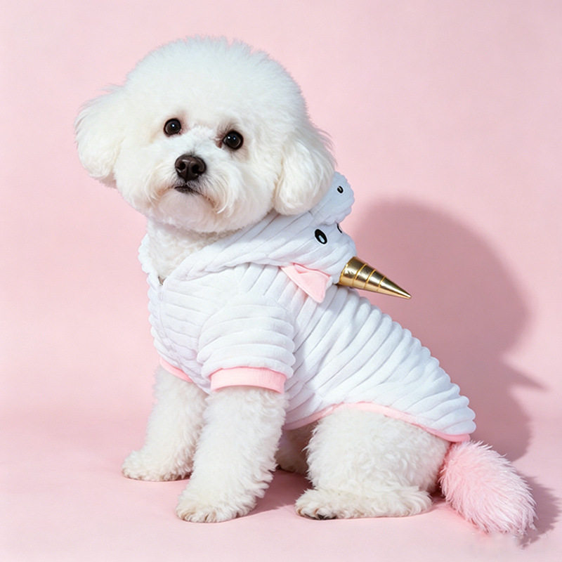 宠物独角兽变身装 狗狗可爱衣服泰迪比熊小型犬猫咪搞怪拍照服饰