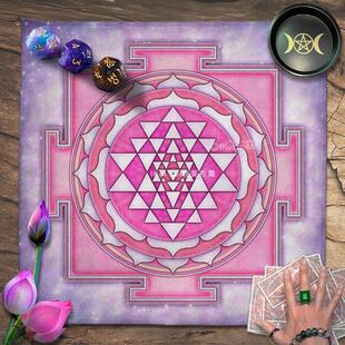 星空台布占布韦特塔牌罗桌布绒布推牌布挂布室利延陀罗祭坛仪式布