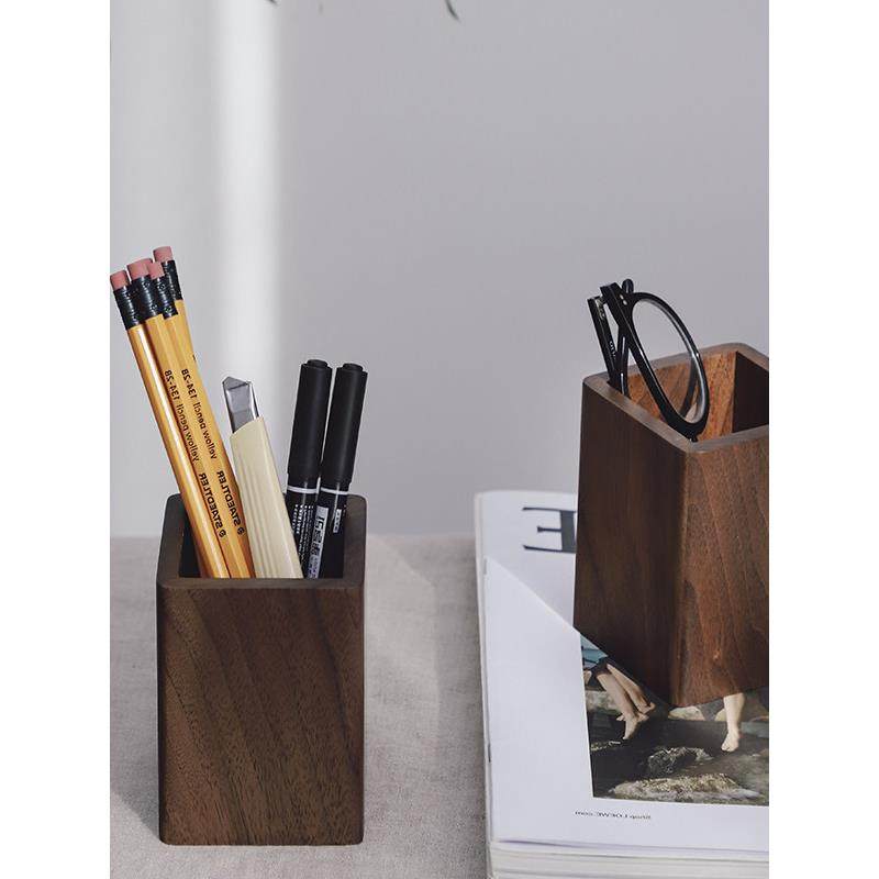 实木笔架学生桌面办公存储盒多功能创意笔架在化妆盒木制笔盒,文具电教/文化用品/商务用品,笔筒,淘宝优惠券,粉丝福利购,淘宝优惠卷