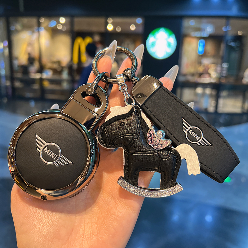 适用宝马mini钥匙套迷你countryman壳cooper钥匙包f54f55f56F60扣