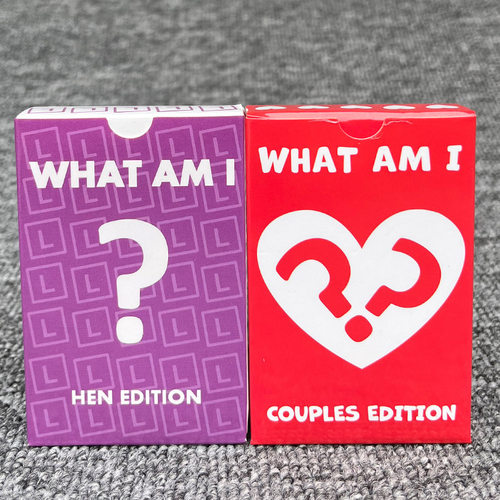 外贸热销英文版 what am i 纸牌游戏聚会桌游 互动卡牌card