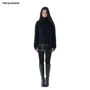 Veryrareme100羊毛短款 双面呢大衣