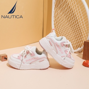 NAUTICA/诺帝卡2023新款男女童运动鞋女童低帮透气板鞋夏款鞋子男