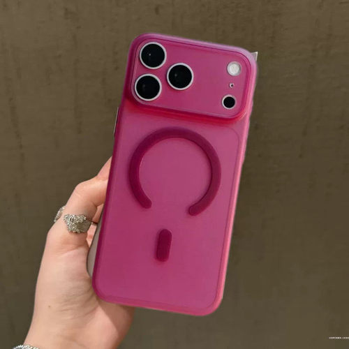 一体相机按键冰雾超薄磁吸适用苹果18promax壳iPhone17air精孔16plus全包tpu软壳15pro半透14男女通用13