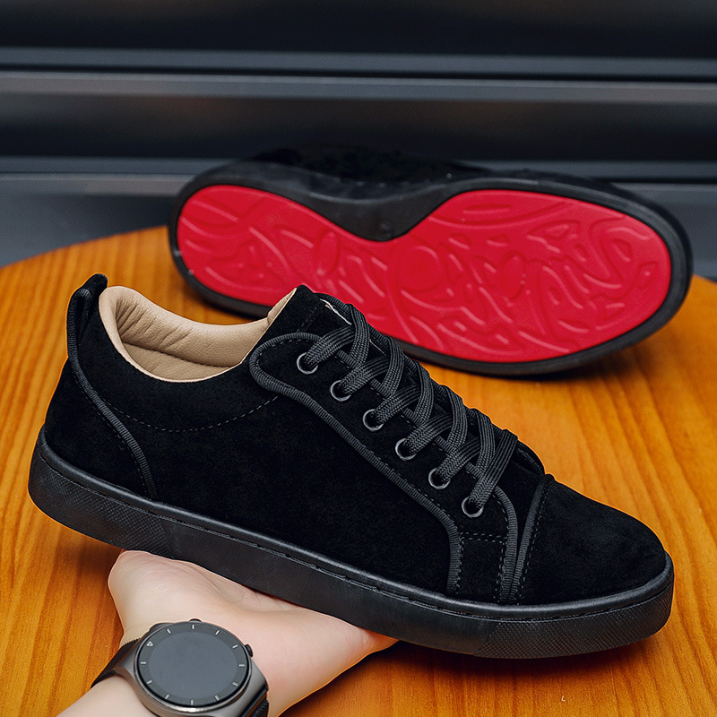 休闲运动欧洲站cl男鞋铆钉红底板鞋百搭潮流铆钉情侣款休闲潮牌欧