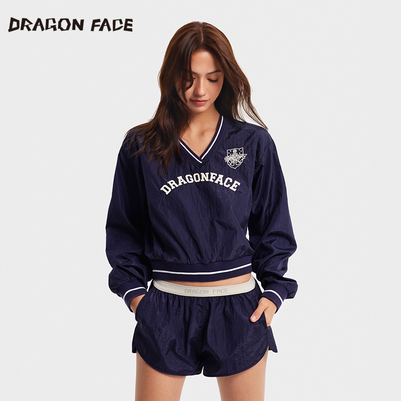 【明星同款】龙脸DRAGON FACE 球队套头衫 宽松休闲卫衣