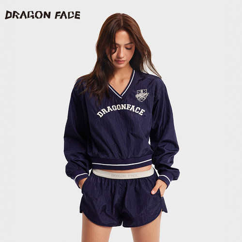 【明星同款】龙脸DRAGON FACE 球队套头衫 宽松休闲卫衣网球上衣