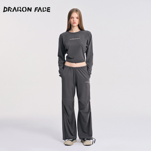 运动休闲长袖 FACE 龙脸DRAGON 休闲长裤 明星同款