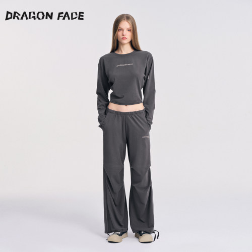 【明星同款】龙脸DRAGON FACE 运动休闲长袖 休闲长裤运动套装