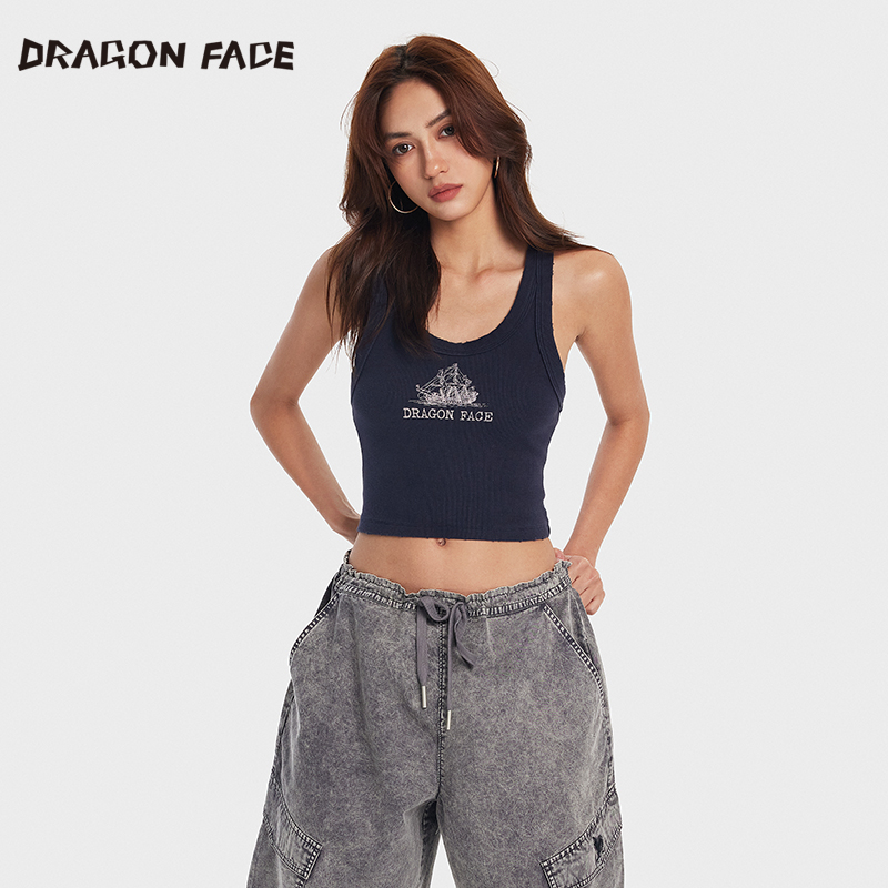 【明星同款】龙脸DRAGON FACE 驯龙背心 修身吊带背心