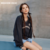 训练卫衣宽松运动休闲卫衣 FACE 何超莲同款 龙脸DRAGON