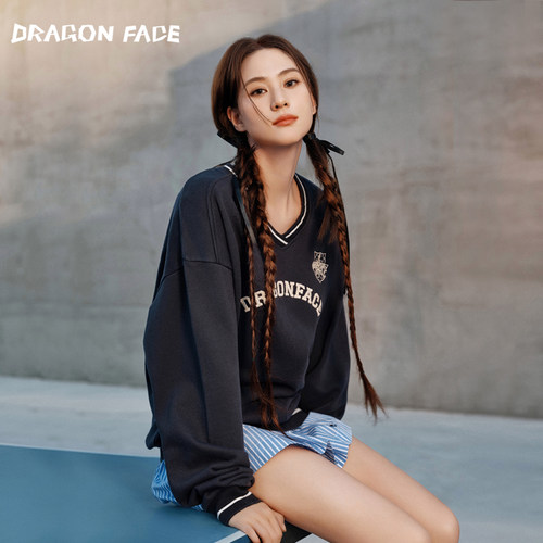 【何超莲同款】龙脸DRAGON FACE 训练卫衣宽松运动休闲卫衣网球