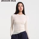 明星同款 绵羊毛基础打底衫 龙脸 FACE圆领长袖 羊毛衫 DRAGON