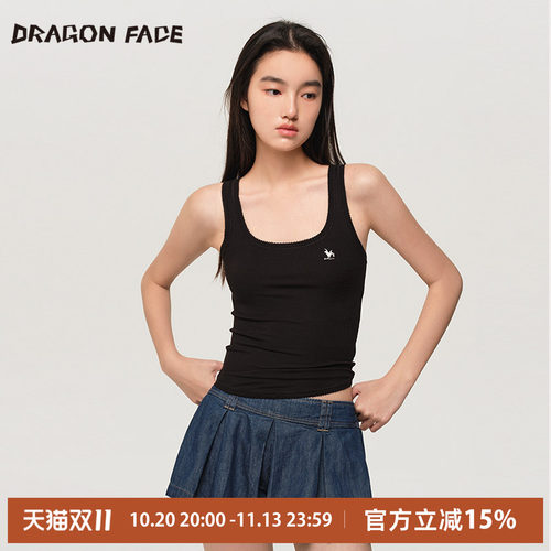 【明星同款】龙脸 DRAGON FACE 条纹运动背心修身背心网球背心
