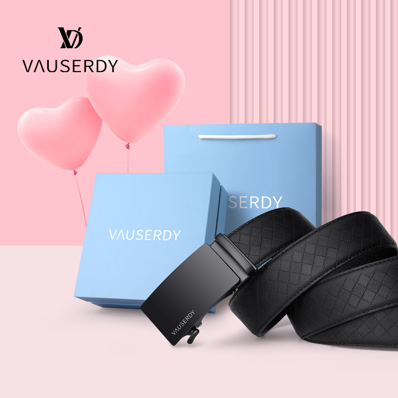 VAUSERDY简约休闲腰带编织纹皮带