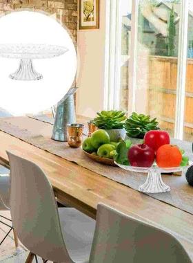 Crystal Fruit Plate Set Dessert Stand Display Acrylic Food