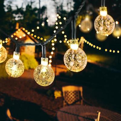 10M 50Led Solar Powered Bulbs Led String Lights for Outdoor